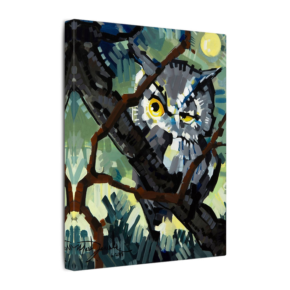 Thumbnail: Twilight Owl Canvas Print