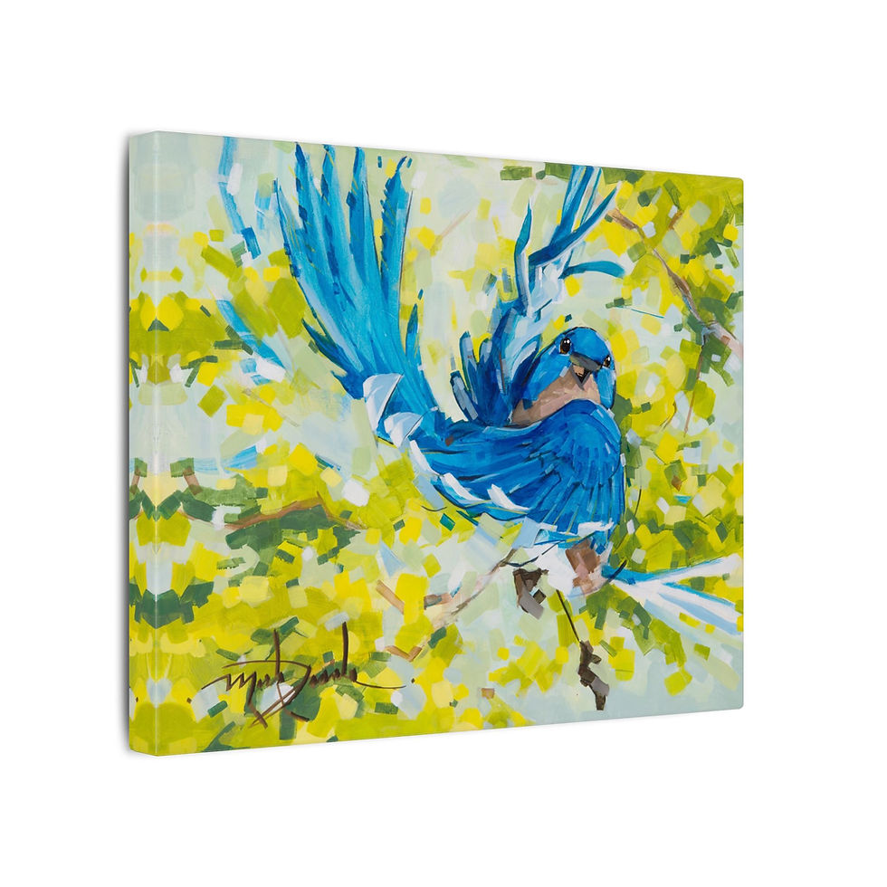 Thumbnail: Bluebird Joy Canvas Print