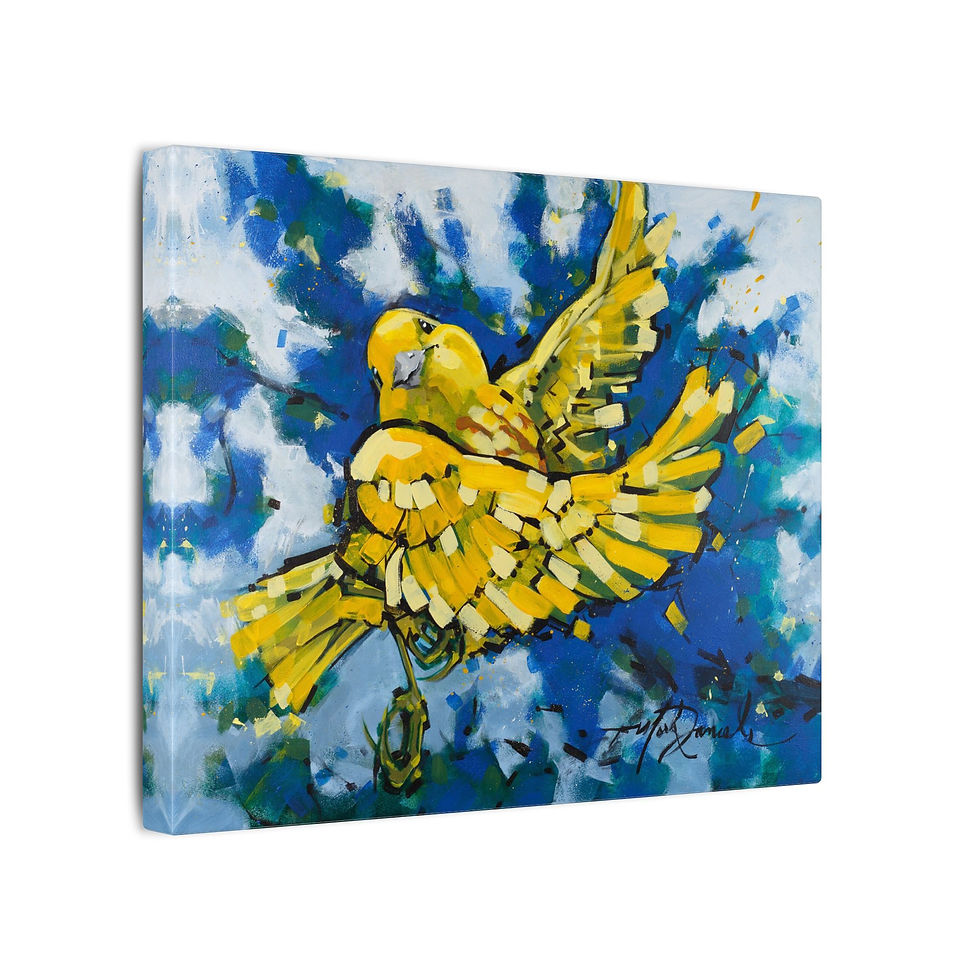 Thumbnail: Warbler Joy Canvas Print