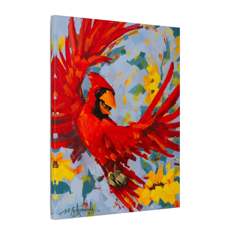 Thumbnail: Cardinal Joy Canvas Print
