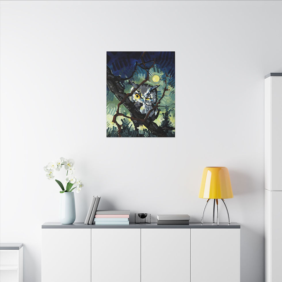 Thumbnail: Twilight Owl Canvas Print