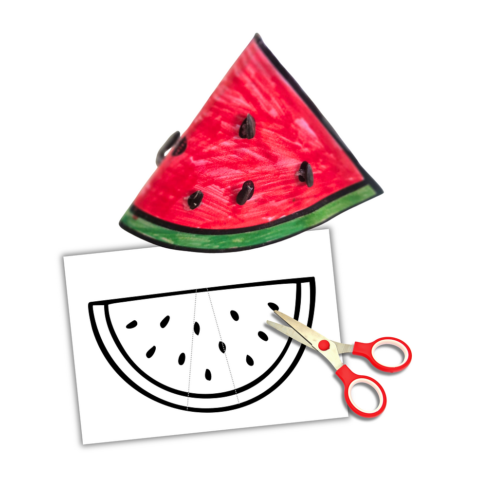 craft felii de fructe pentru decupat si colorat, download