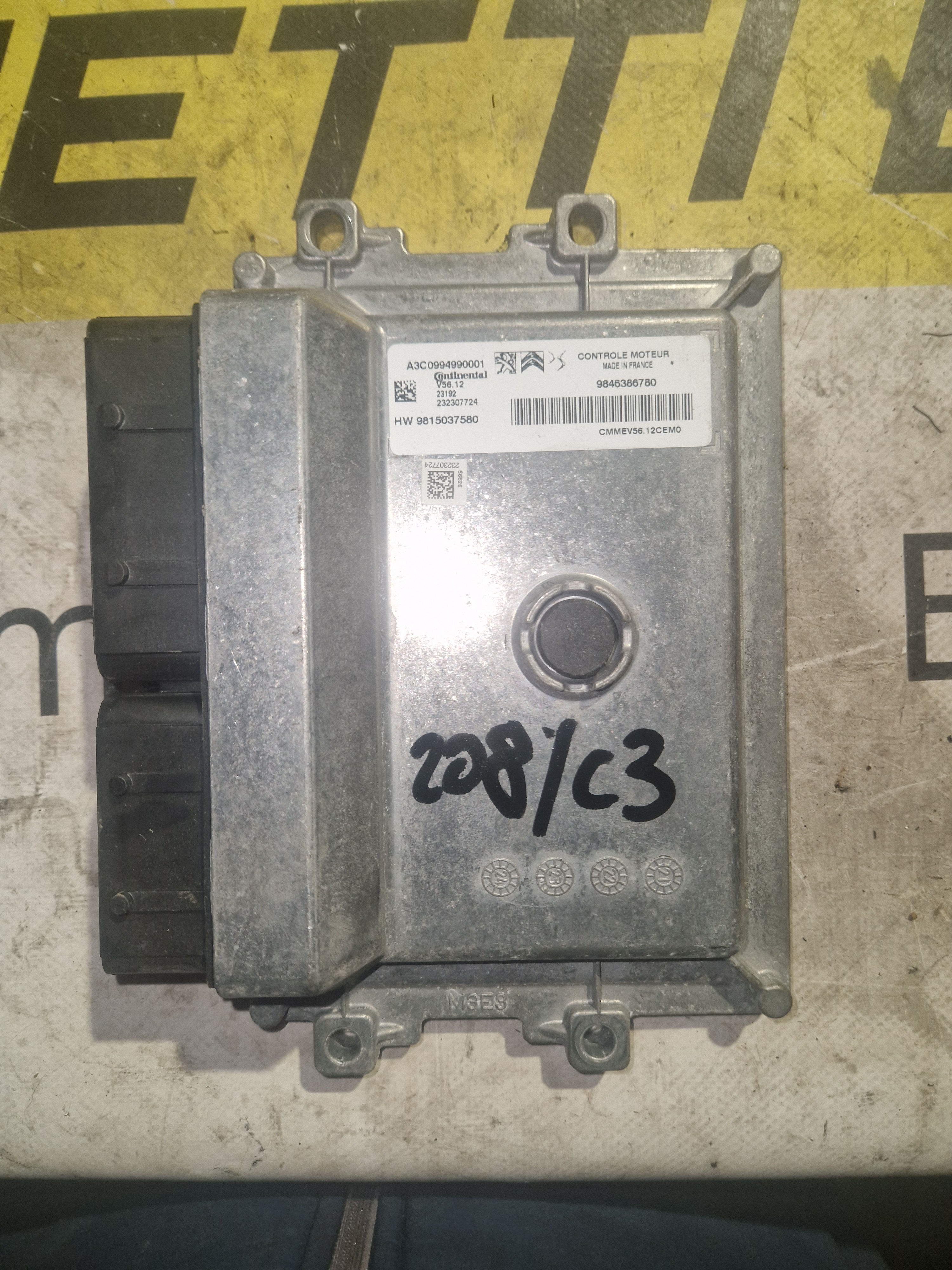 9815037580 centralina motore psa 