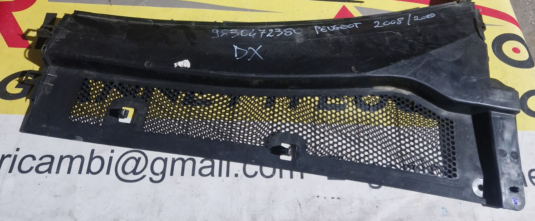 9830472380 GRIGLIA GOCCIOLATOIO DX PEUGEOT 20872008 OPEL MOKKA