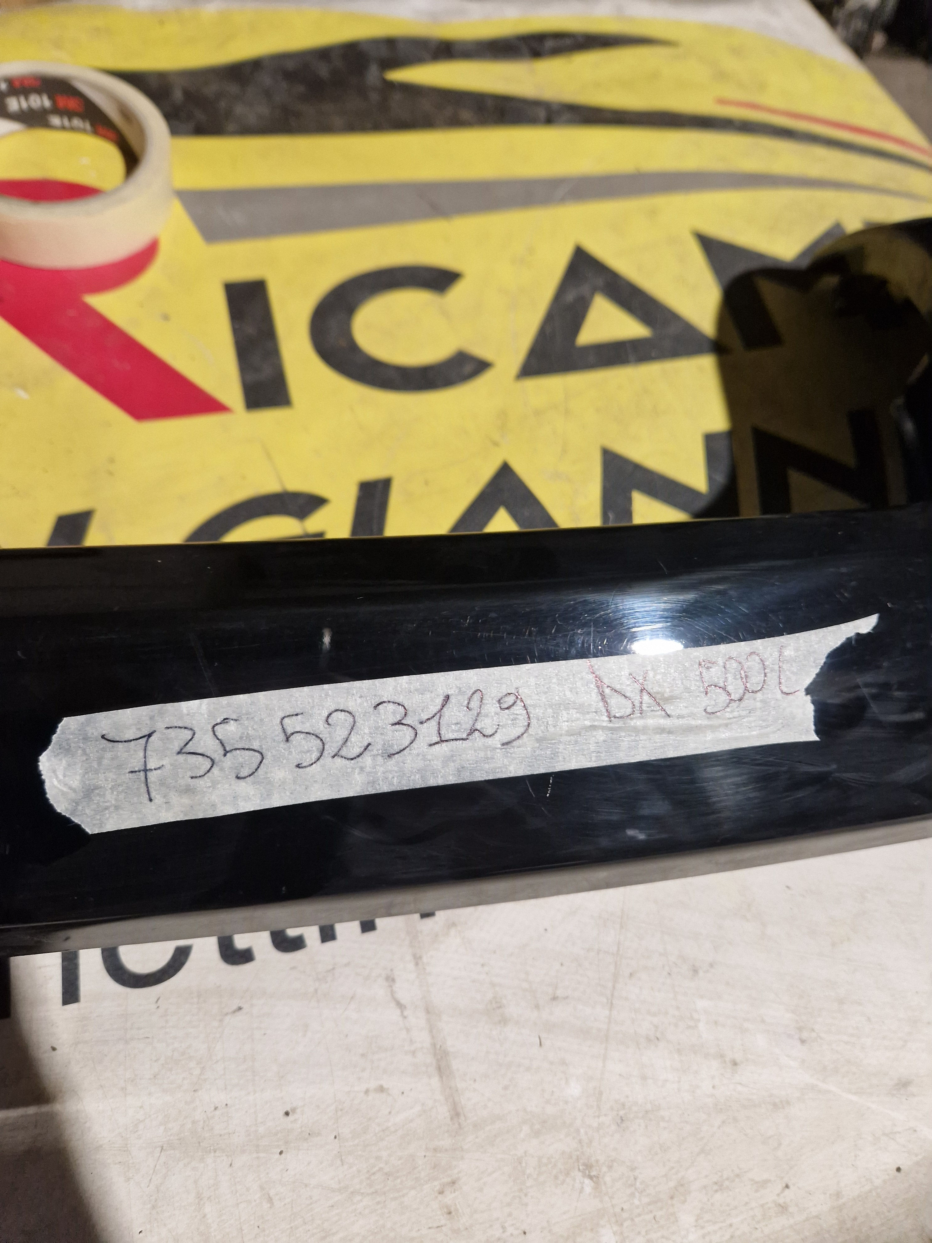 735523129 MODANATURA COLORE NERO RIVESTIMENTO CRUSCOTTO FIAT 500L