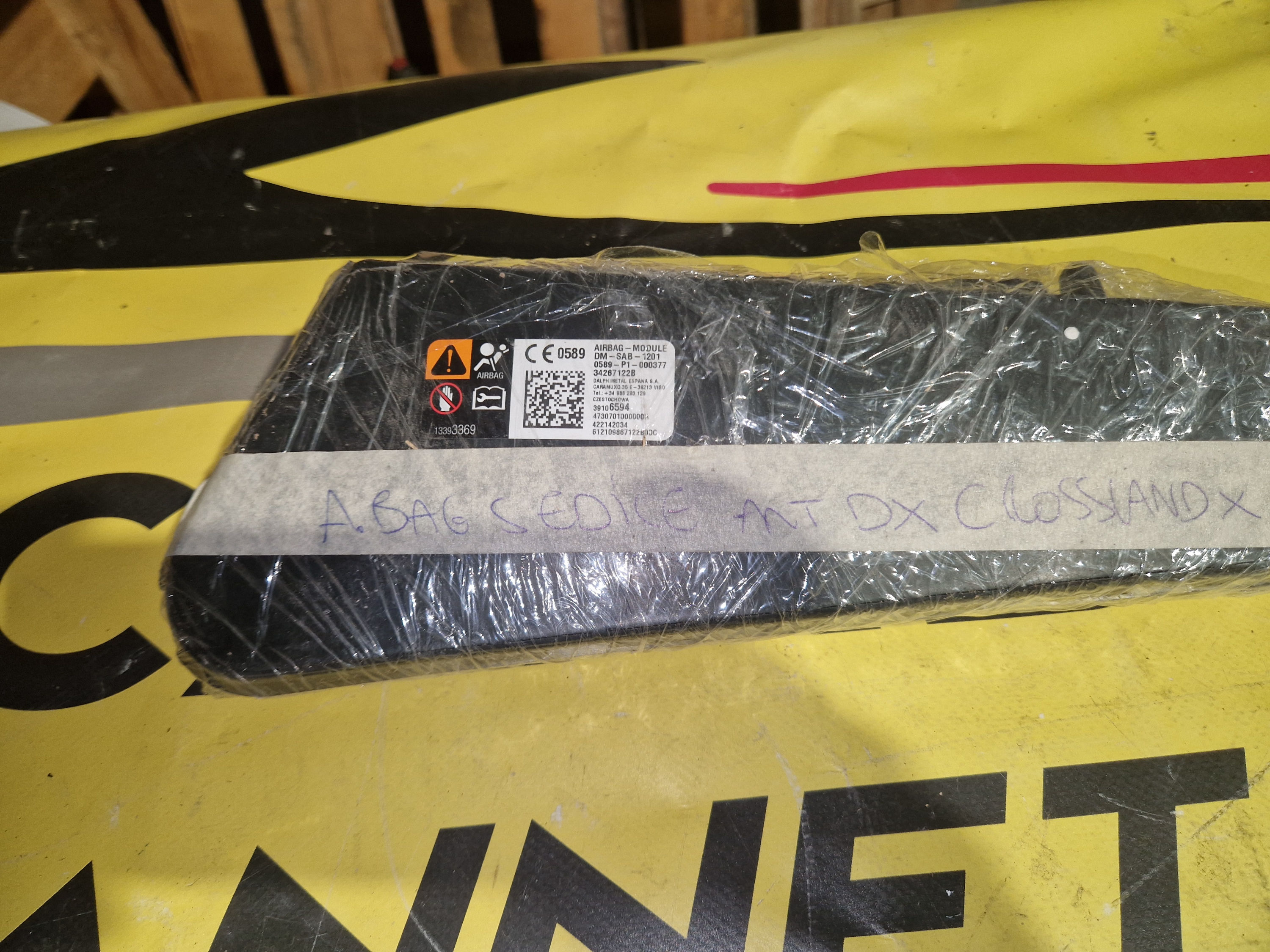 CODICE 34267122B AIRBAG SEDILE DX. PER. OPEL CROSSLAND