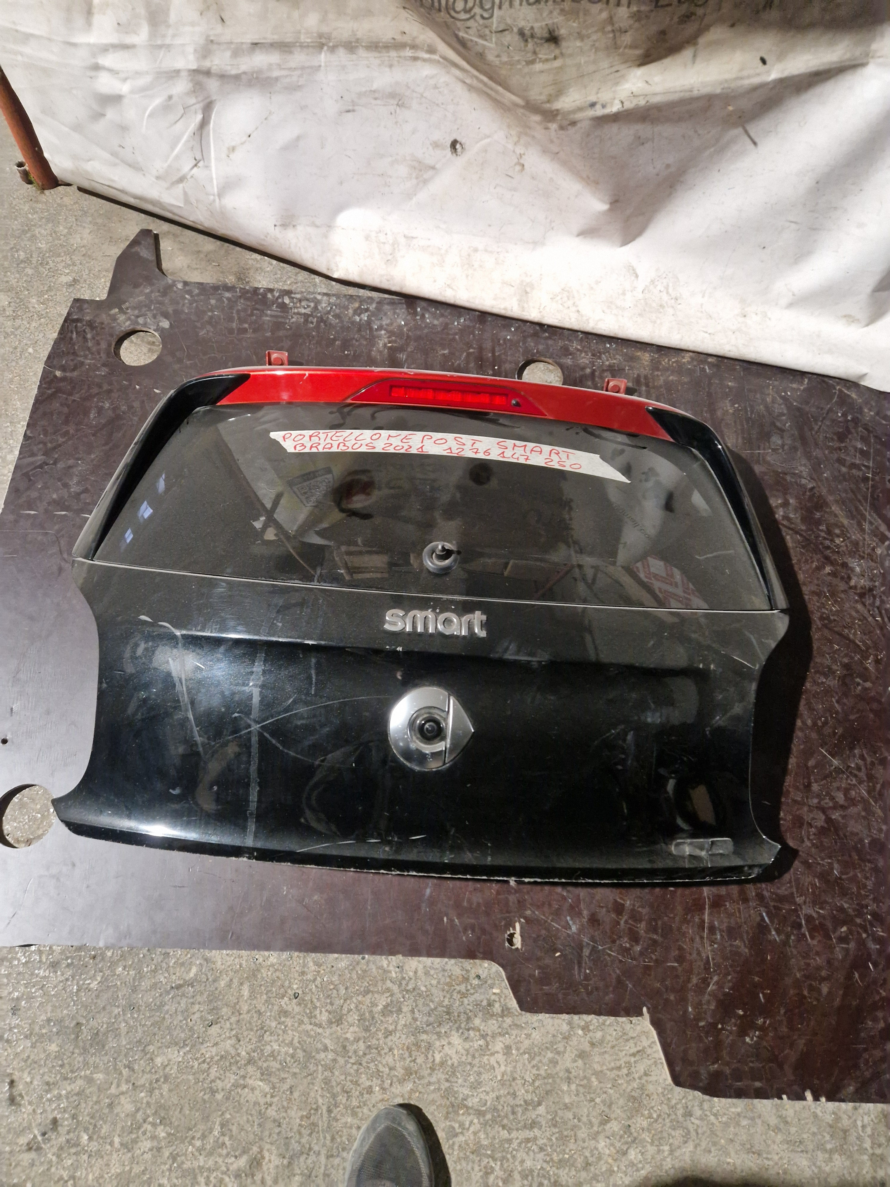 PORTELLONE BAGAGLIAIO POSTERIORE PORTA SPORTELLO PORTIERA SMART 453