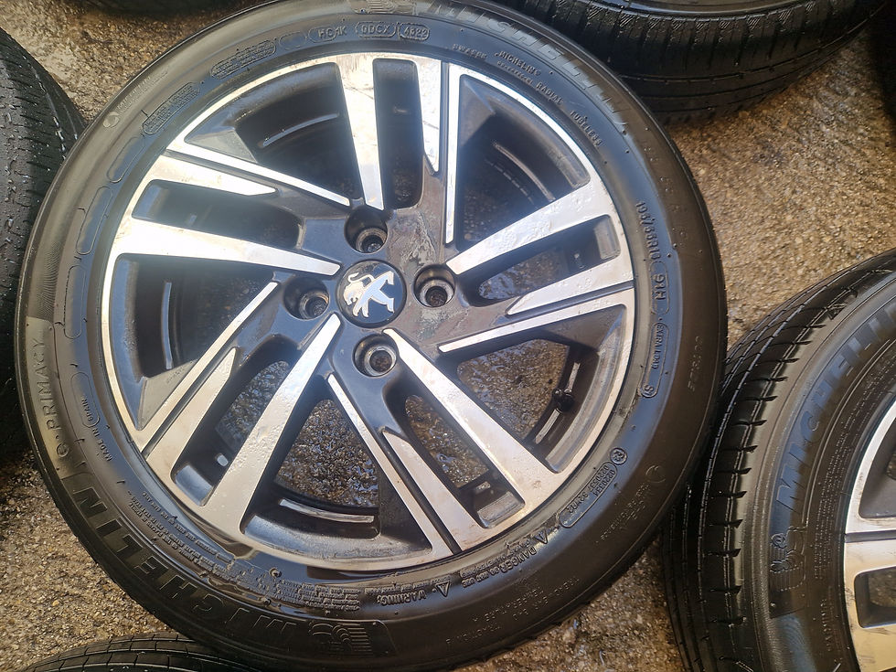 Miniatura: 9829566277 CERCHI IN LEGA BI COLORE  195 65 16 Michelin dot 2022 pegeout 208
