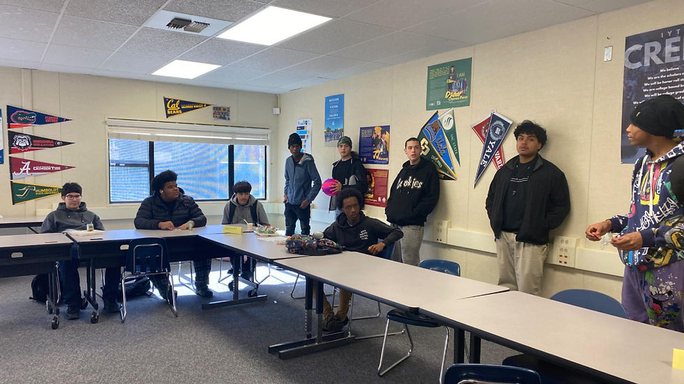 The brothers moved around the room, participating in “Agree”, “Disagree”, and “Not Sure” activity to share their perspectives.