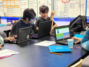 Brothers working on their SMART GOALS