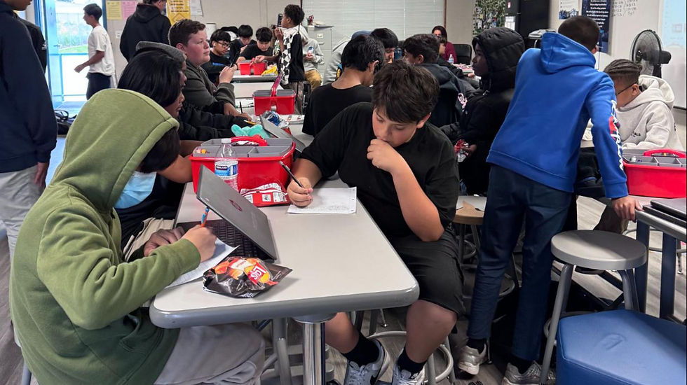 IYT brothers researched high school pathways, exploring programs, GPA requirements, and opportunities at schools like SECA and HCA to align their plans with long-term goals.