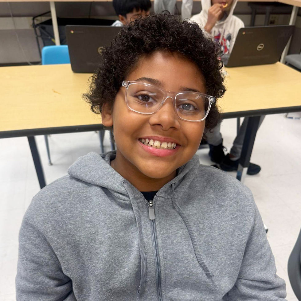 Joshua Lagorio, 6th grader at Hong Kingston