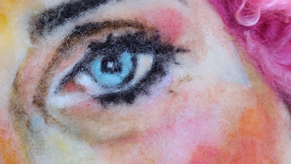 A close up.