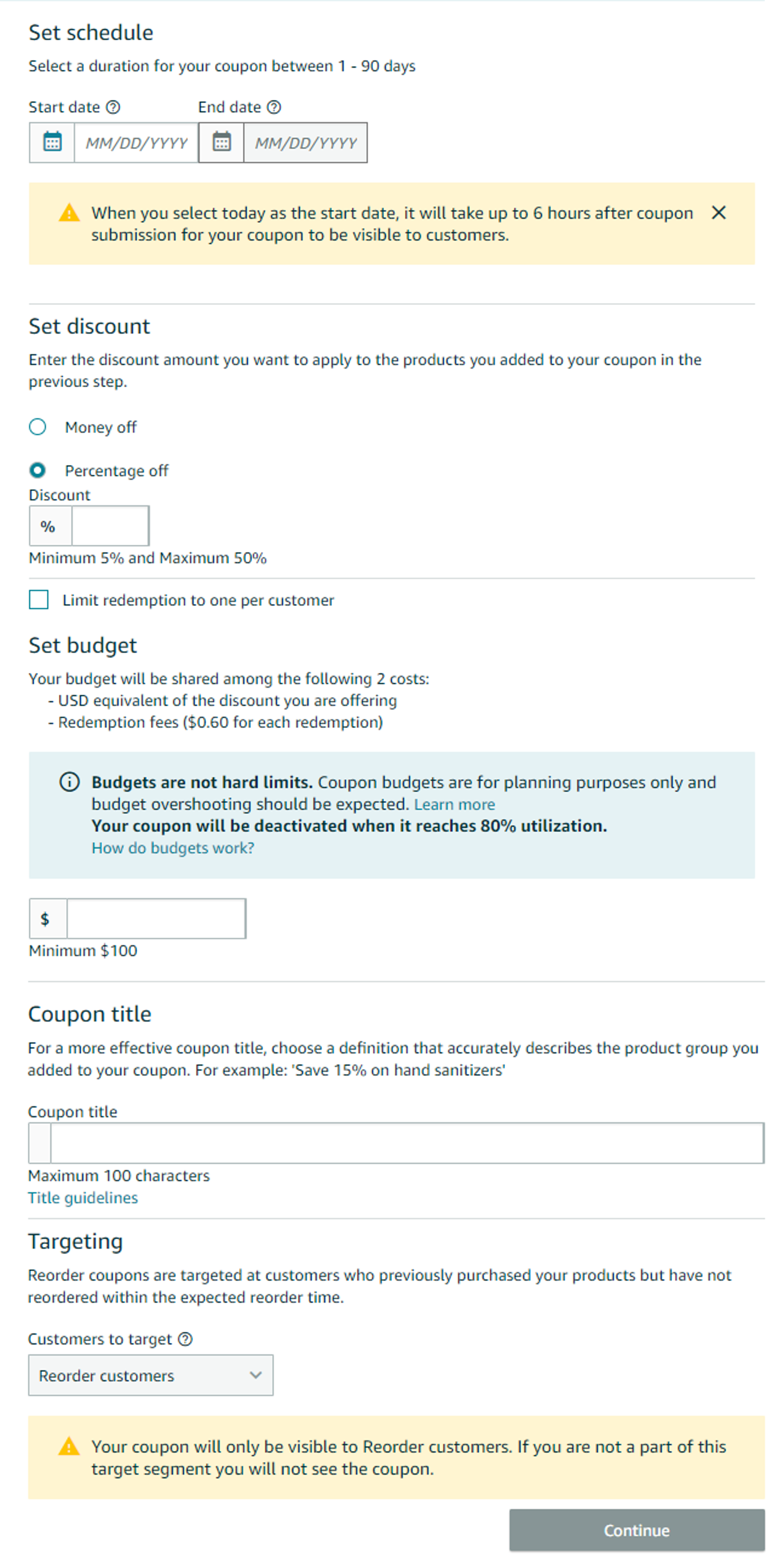 New Amazon Advertising Feature Reorder Coupons