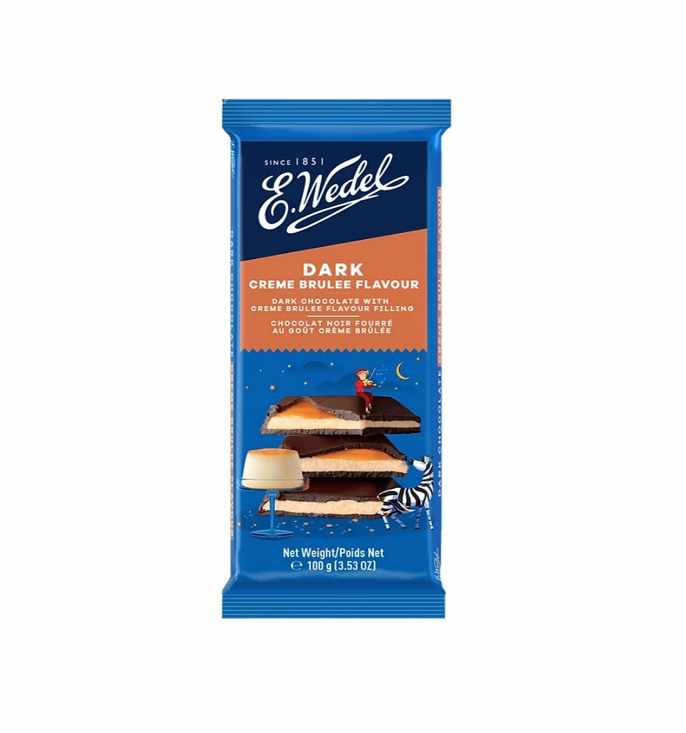 E Wedel Dark Creme Brûlée 100G