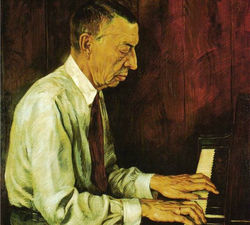 Б.Шаляпин "Портрет С.В. Рахманинова"