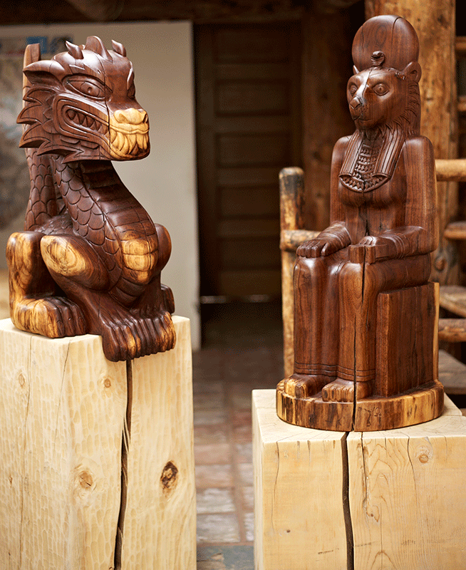 Dragon and Sekhmet