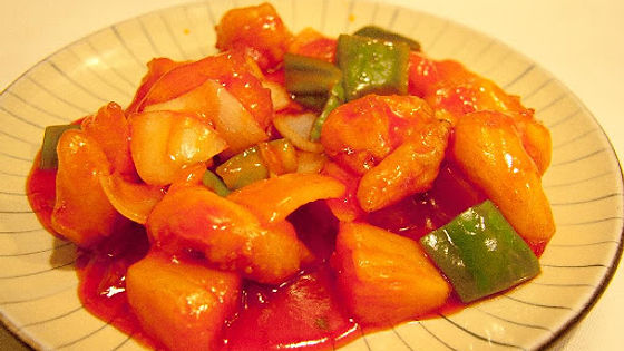 38 gamberetti fritti in salsa agrodolce