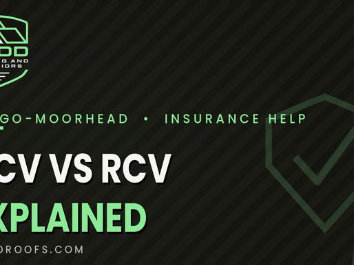 What Do ACV and RCV Mean on a Roof Insurance Claim in North Dakota?