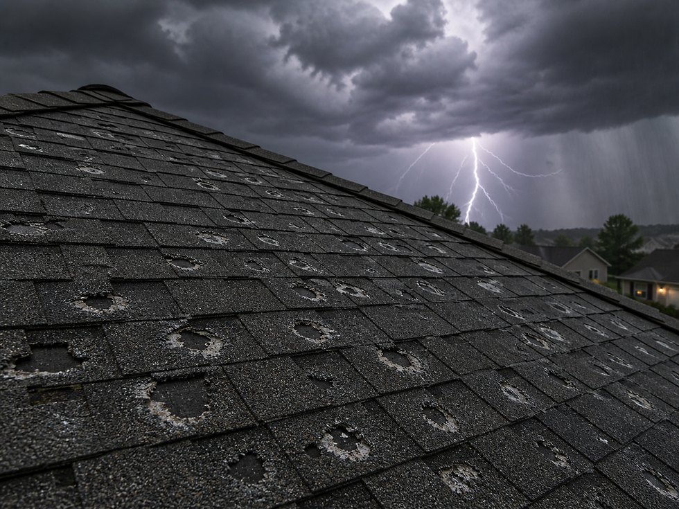 What hail damage actually looks like (and what it doesn't)
