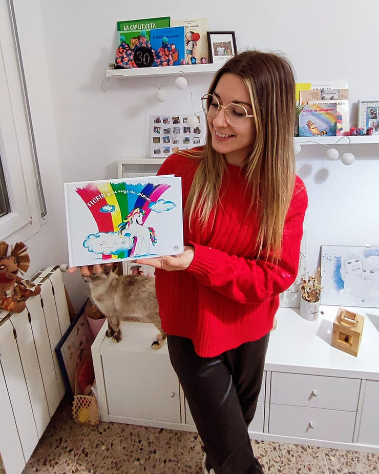 tamar con su cuento florin y su viaje de colores