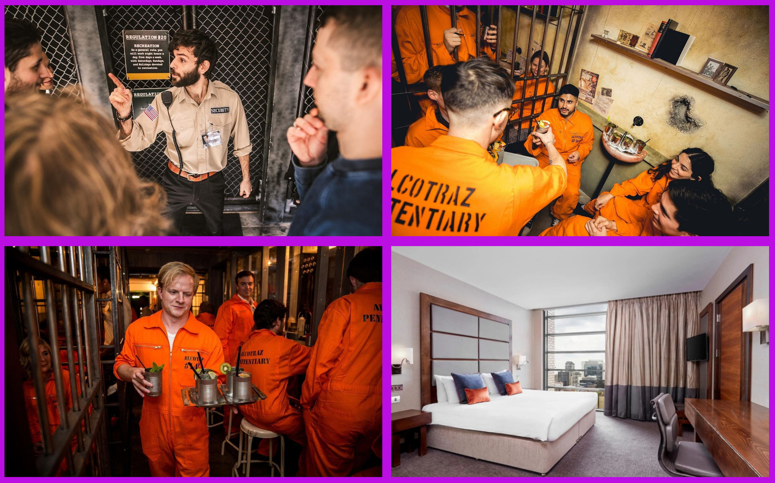 Alcotraz Prison Cocktail Experience & London Hotel Stay for 2