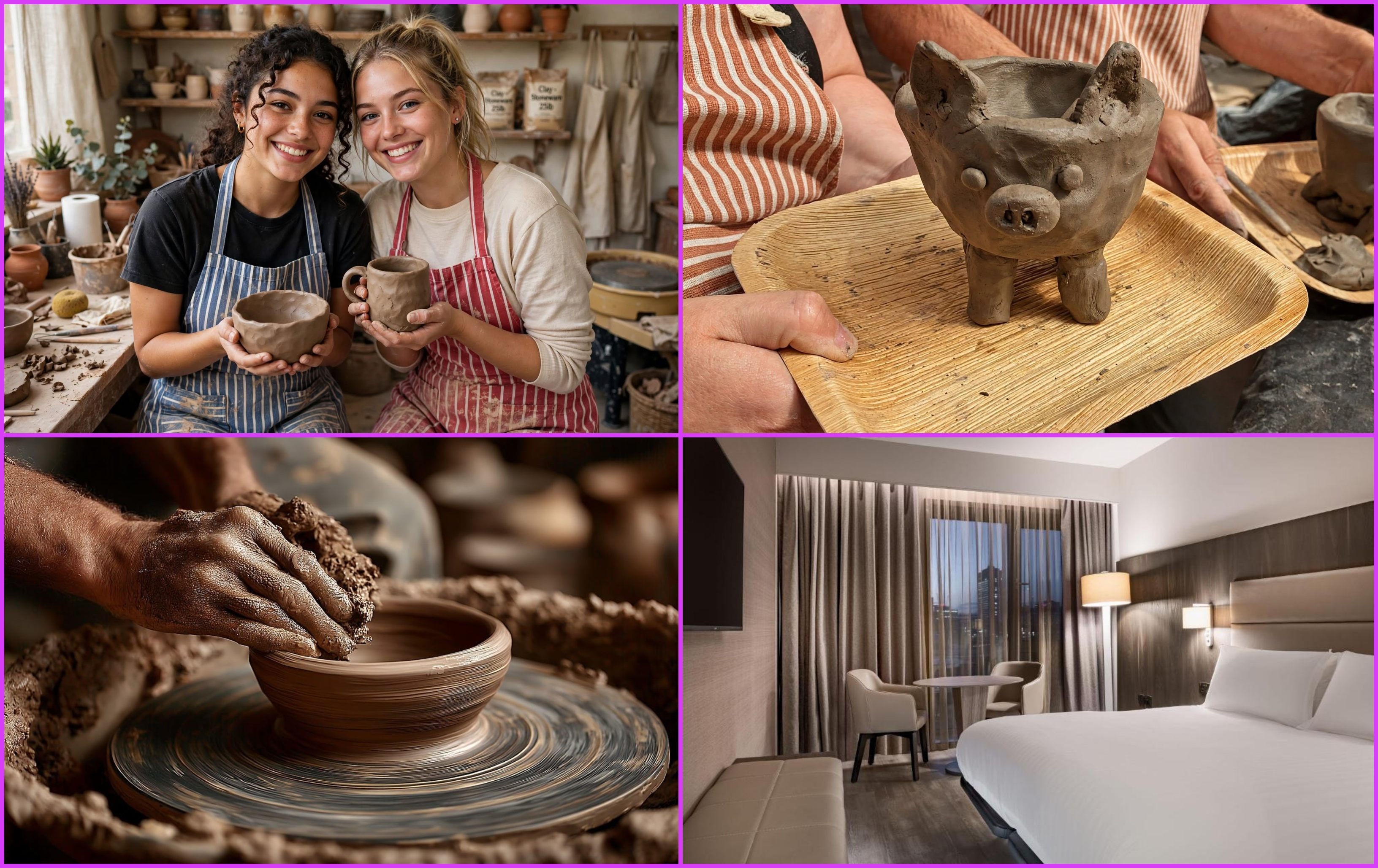 Manchester Hotel Stay & Clay Making Workshop Experience for 2
