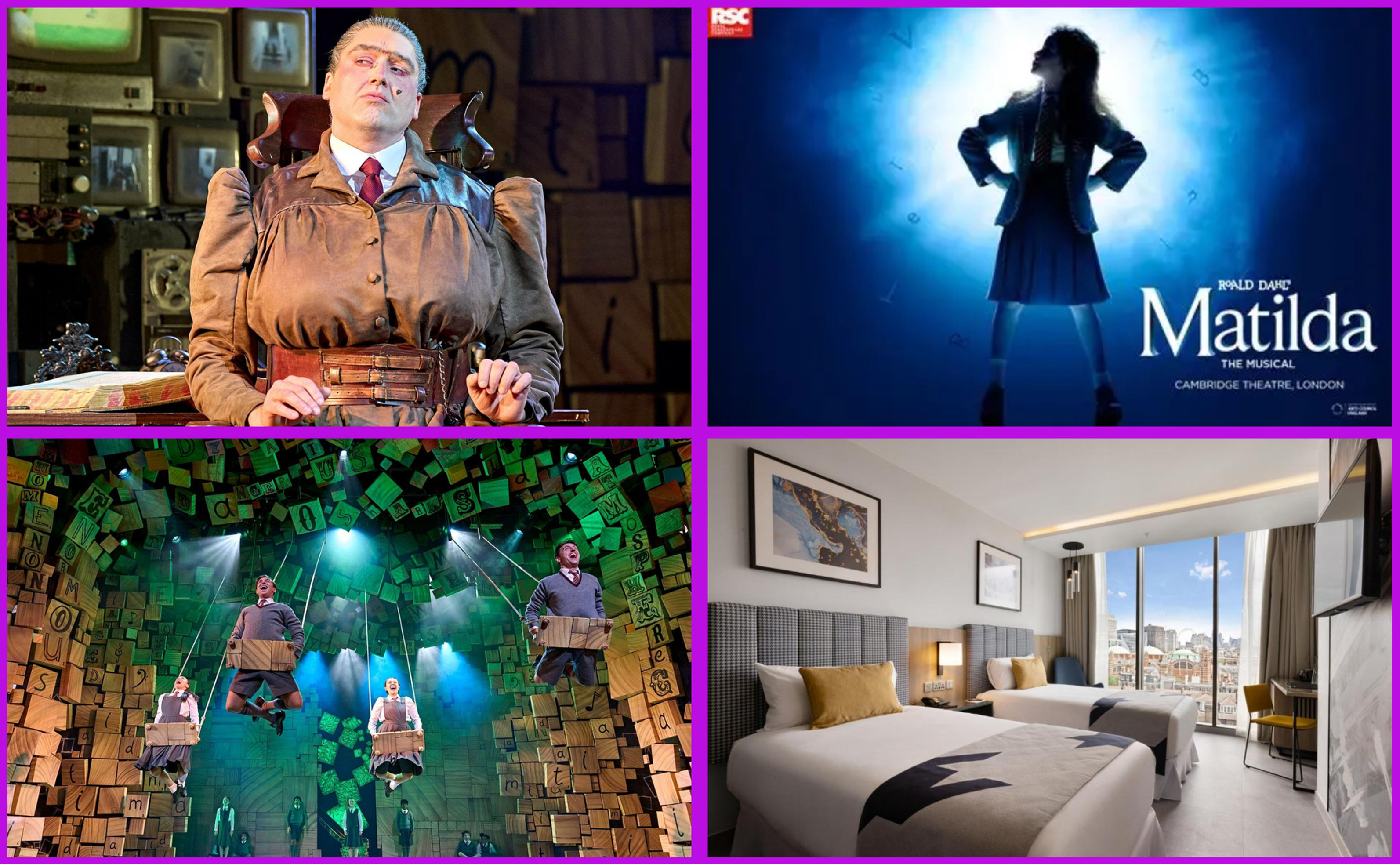 Matilda The Musical with 3★ or 4★ London Break for 2