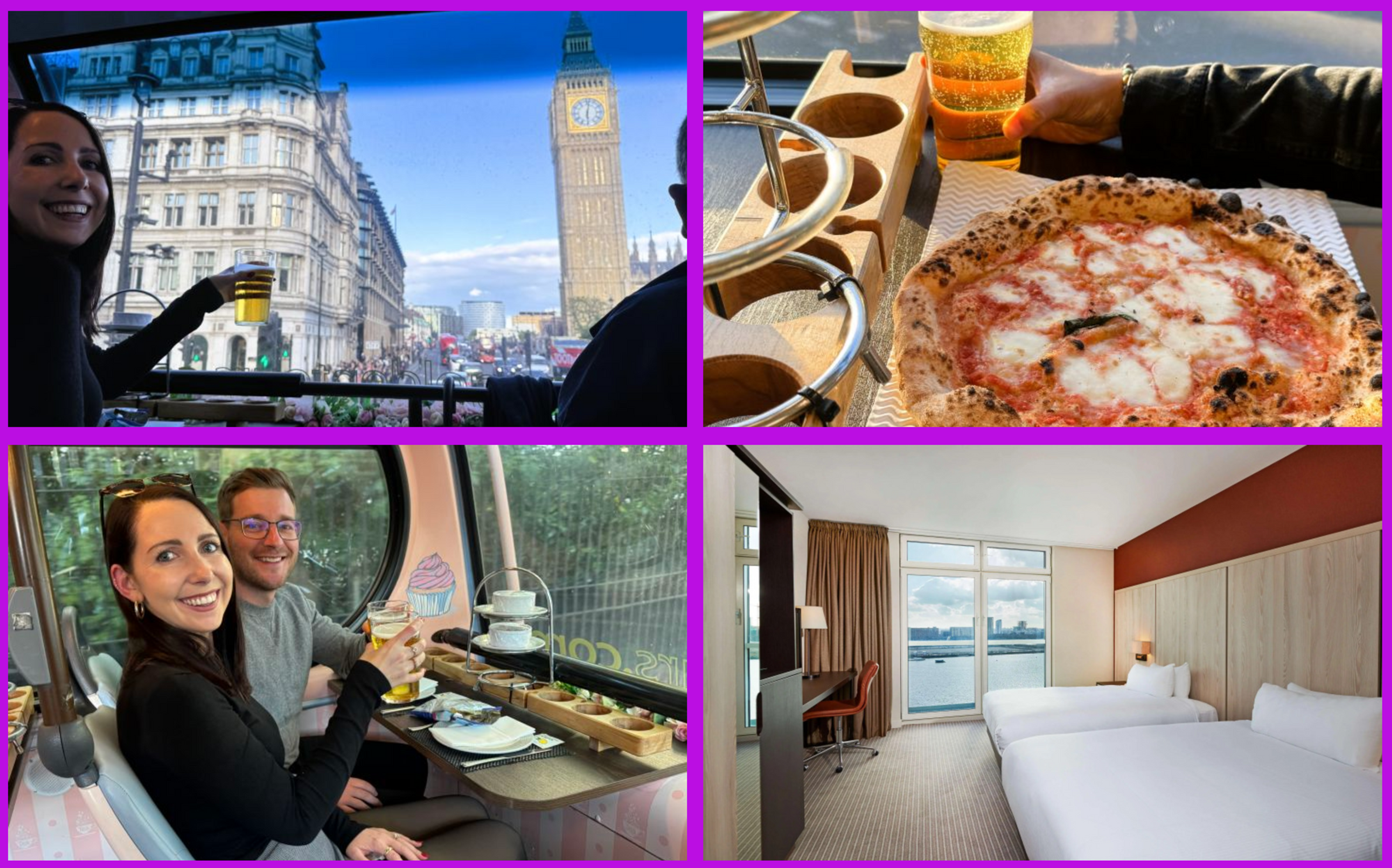 London Hotel Break with Pizza & Beer Tour Bus Experience for 2