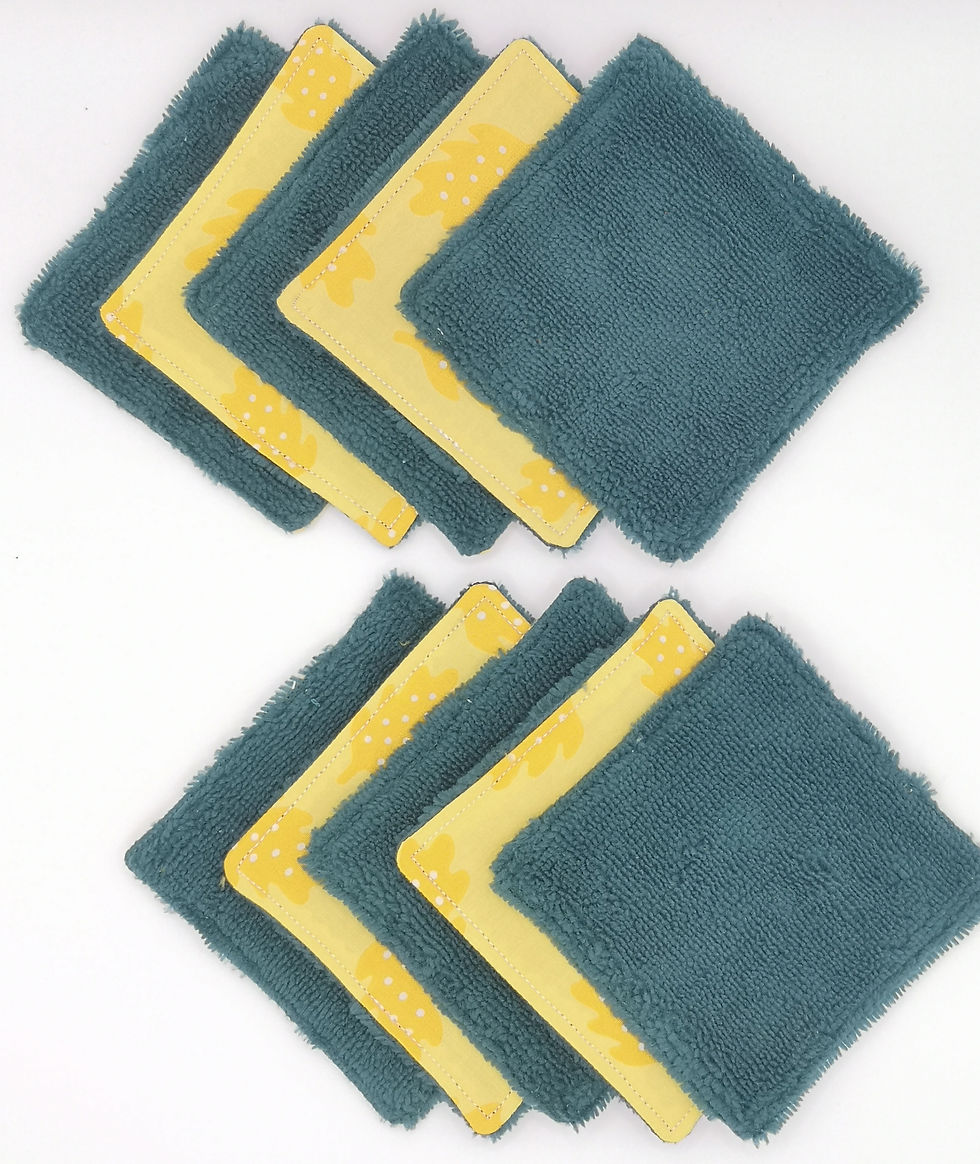 Miniature : 10 Lingettes Lavables Automne