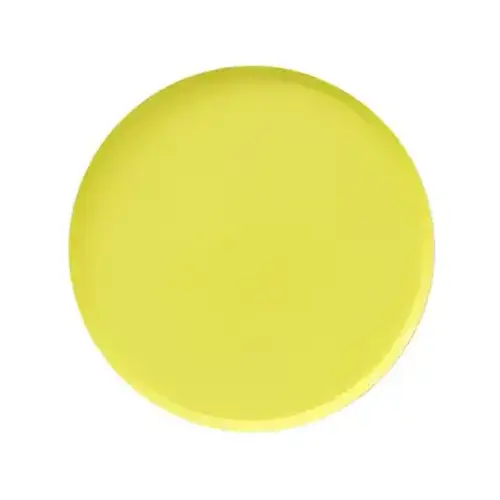 Small Low Rim Chartreuse Plates