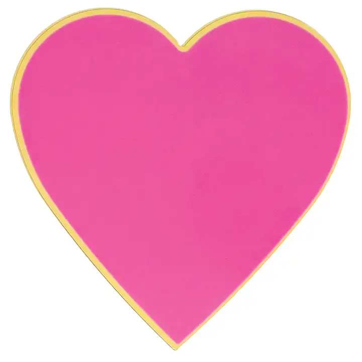 Pink heart plate