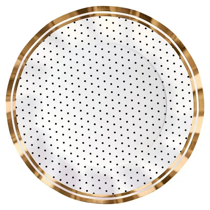 Blanc&Noir wavy plate