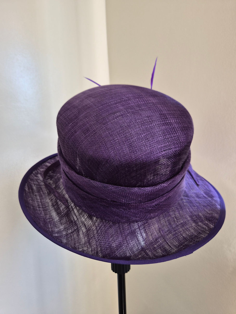 Thumbnail: H134 - Purple Sinamay Occasion Hat