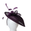Thumbnail: F58 - Hat Box Fascinator – Deep Purple Elegance