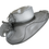 Thumbnail: H53 - Silver Grey Organza Wide Brim Hat