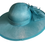 Thumbnail: H68 - Teal Wide Brimmed with Bow Hat