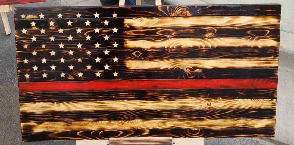 Thumbnail: 4ft Rustic Liquor Cabinet Flag