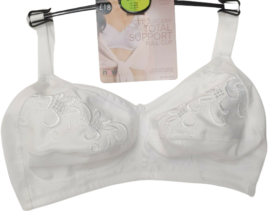 Thumbnail: Women Ladies Ex M&S Total Support Full Cup Embroidered Bra size 34 to 40
