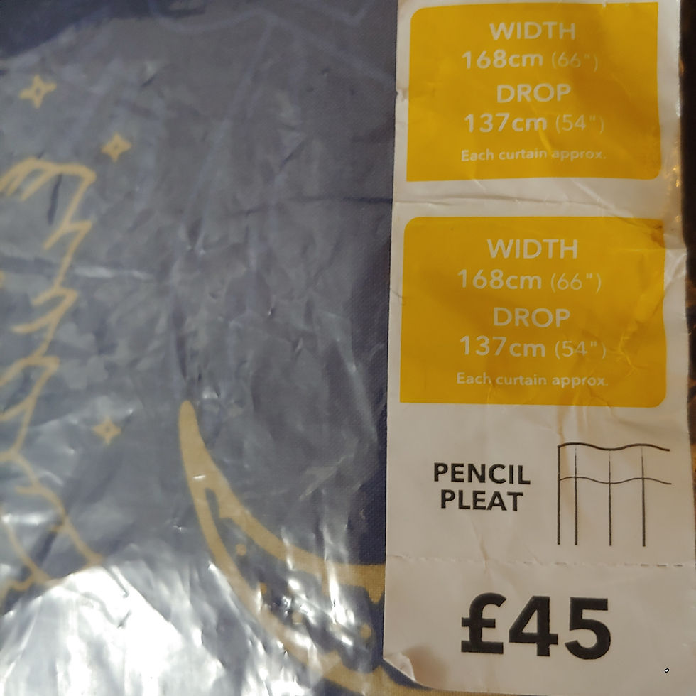 Thumbnail: Harry Potter Navy Thermal Blackout Pencil Pleat Curtains 
