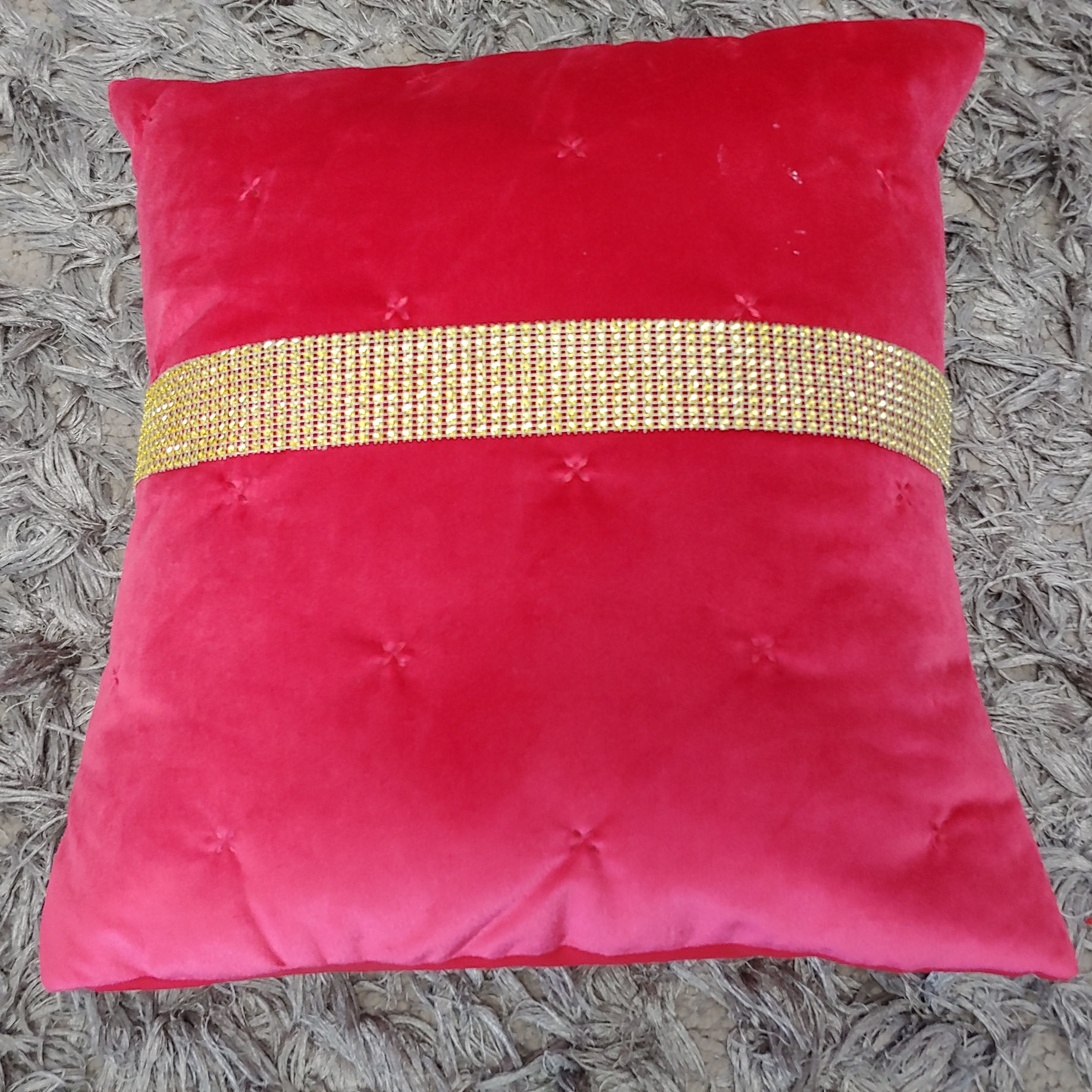 LUXURY HOME CUSHION  Gold Bling 