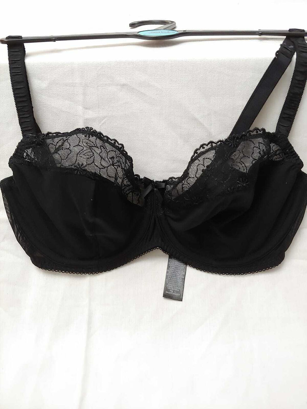 Ladies EX M&S Purple Mix Floral lace trim Underwired Full Cup Bra Size 34C