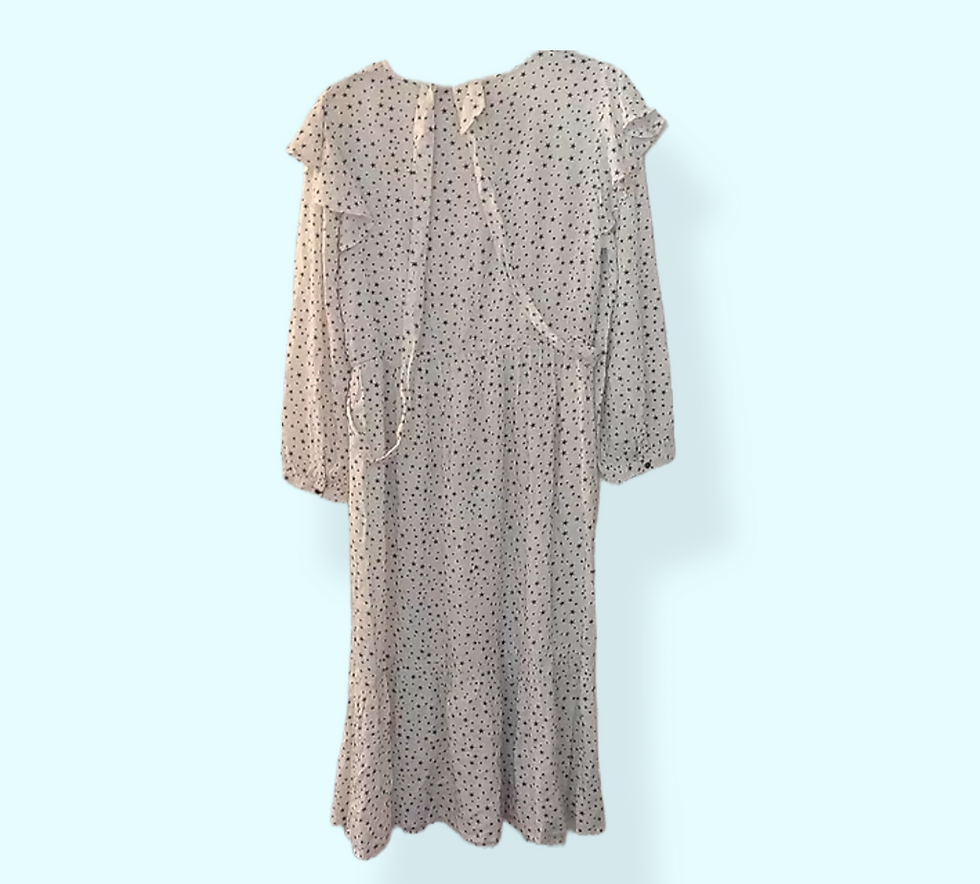 Women JWD White Mix Star Print Dobby Maxi Dress UK Plus Size 16