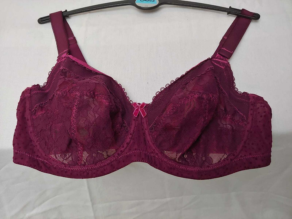 Ladies/Women EX M&S Purple All Over Floral lace underwired FullCup Bra Size 36D