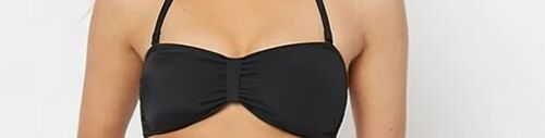 Gorgeous Ladies M&S Black Bandeau Bikini Top Non Wired Size 14 to 16