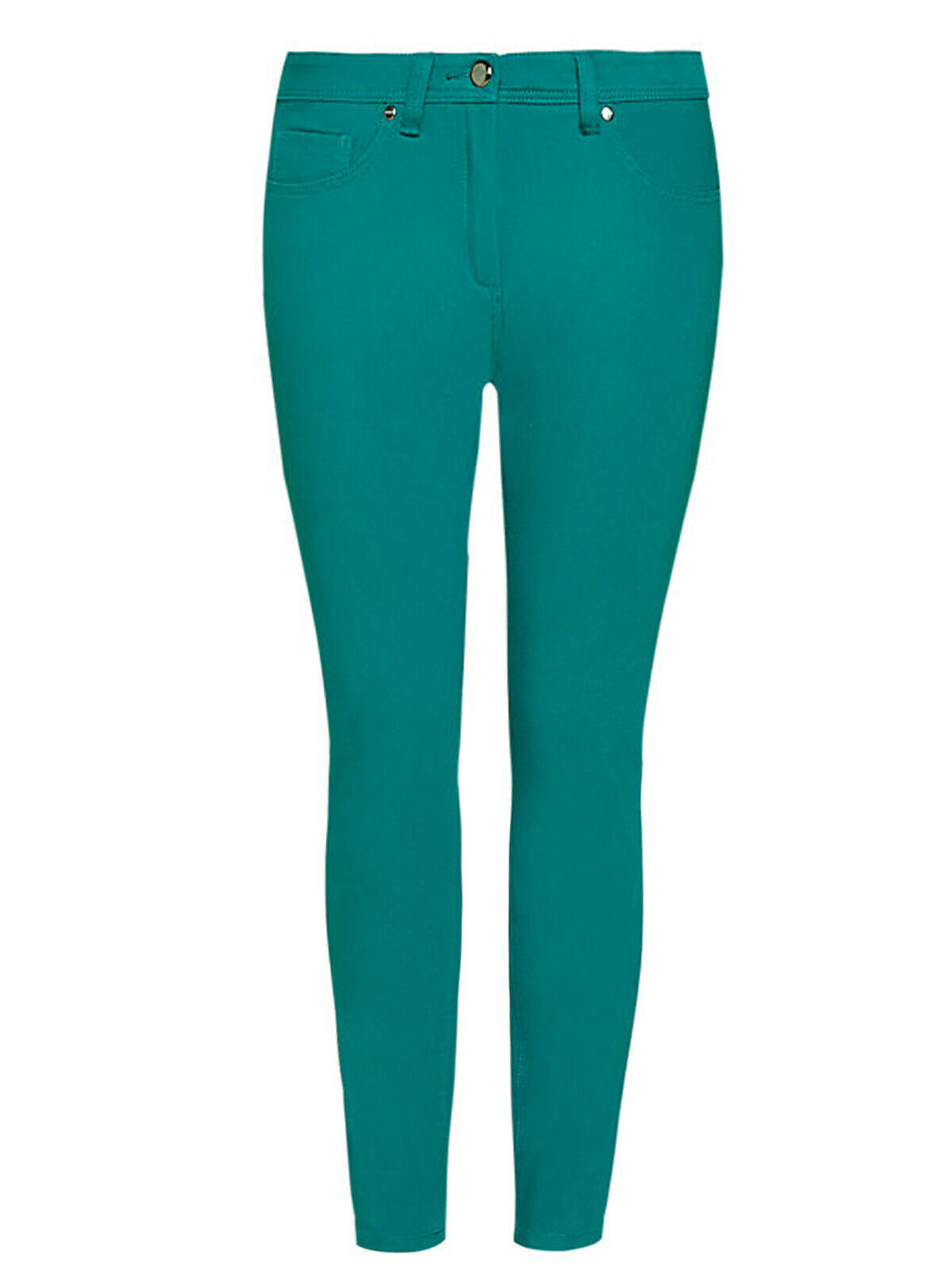 Ladies Ex M&S Forest Green Peruna Trousers Size 20R