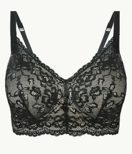 Ladies EX M&S BLACK POST SURGERY LOUISA BRALET SIZE 40E