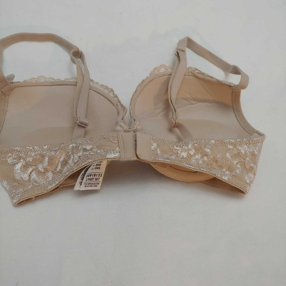 Thumbnail: WOMEN Ladies Ex M&S Almond Rich Padded Underwired Balcony T-Shirt Bra- Size 30G