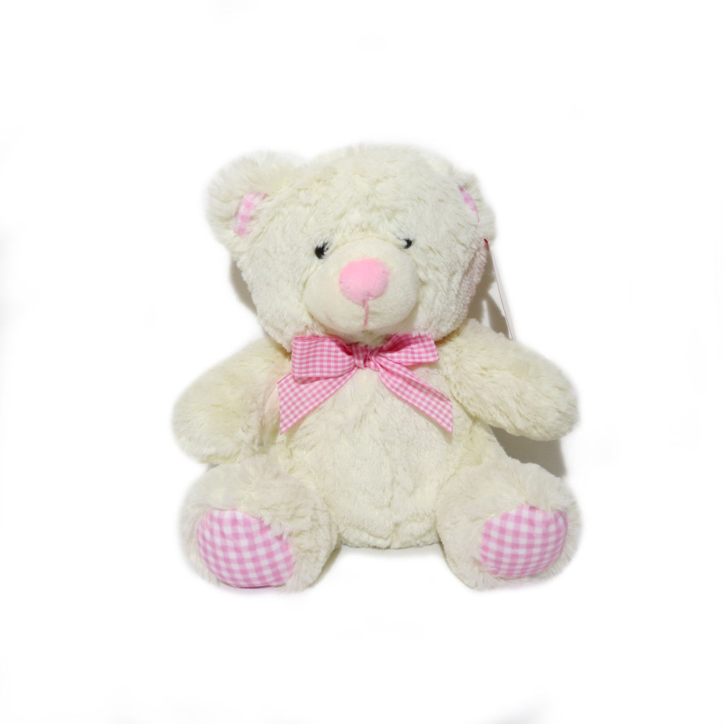 Cream & Pink Teddy Bear - Baby Shower Gift