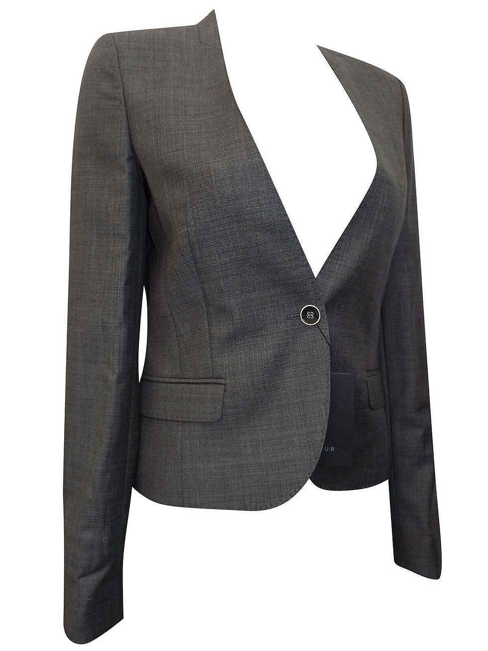 Ladies Pour GREY Robyn Pure W Single Breasted Blazer Jacket size RRP £120